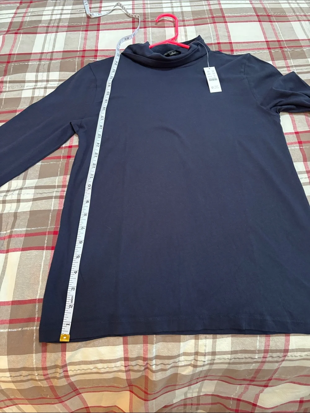 J. Crew Navy Long-Sleeve Turtleneck Top